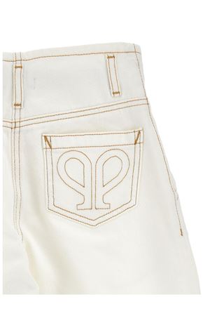 White cotton denim frayed-hem pants PHILOSOPHY KIDS | I9G40770910002